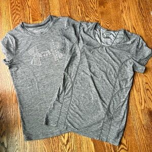 Set of 2 Athletic Shirts- Under Armour and Reebok, Size Small